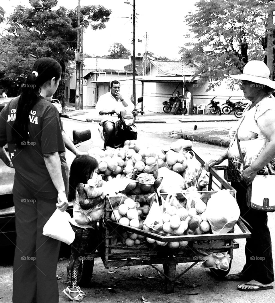 Street seller, Pedro Juan Caballero 