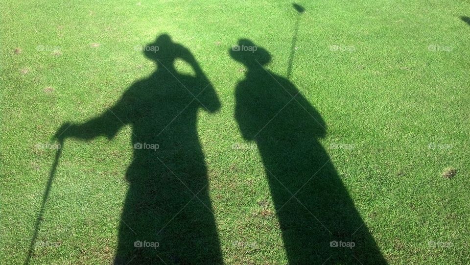 silhouette green background Grass Golf