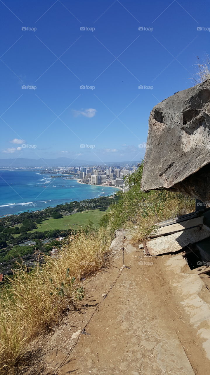 Diamond Head peak. another hike up Diamond Head. it's my favorite hikes because it's short and sweet with a breath taking view