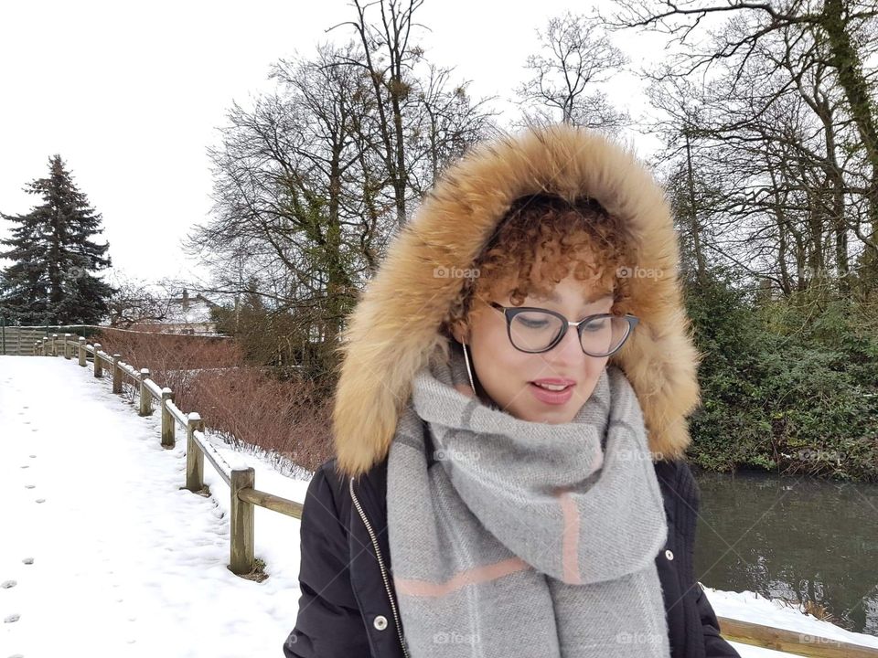A snowy day walking around the city !