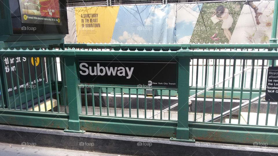 Subway station.