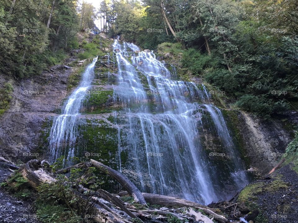 Trickling waterfall 