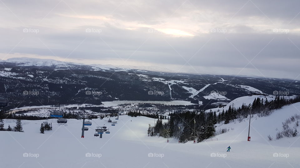 Ski slope and mountains view!