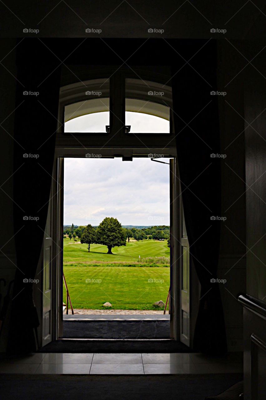 Door opening out to the beautiful landscape!
