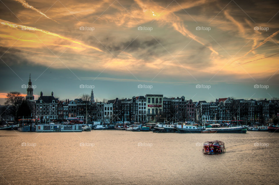 Amsterdam at dusk