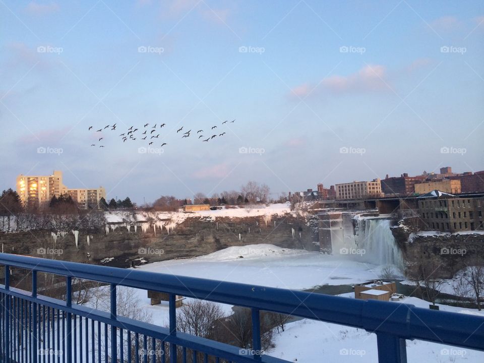High Falls Rochester Frozen