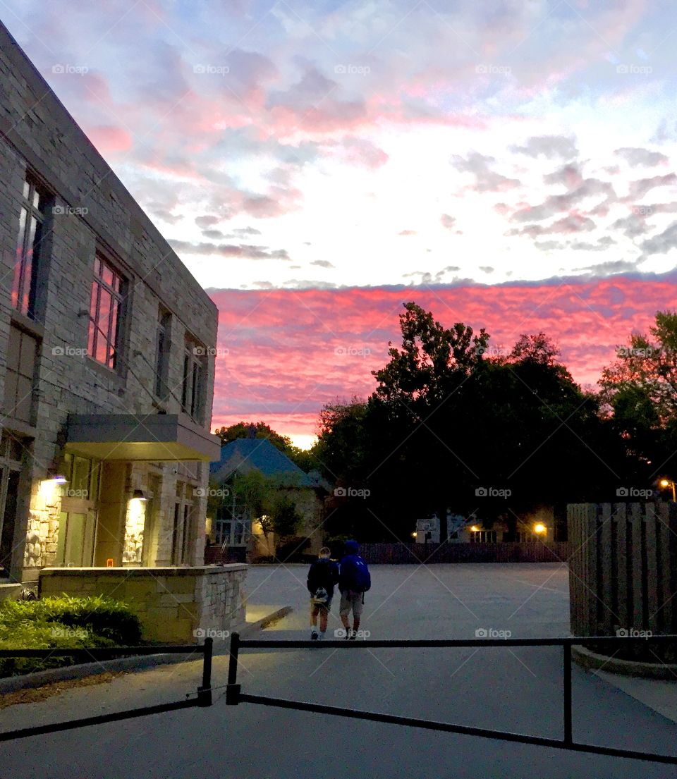 Sunrise before school 