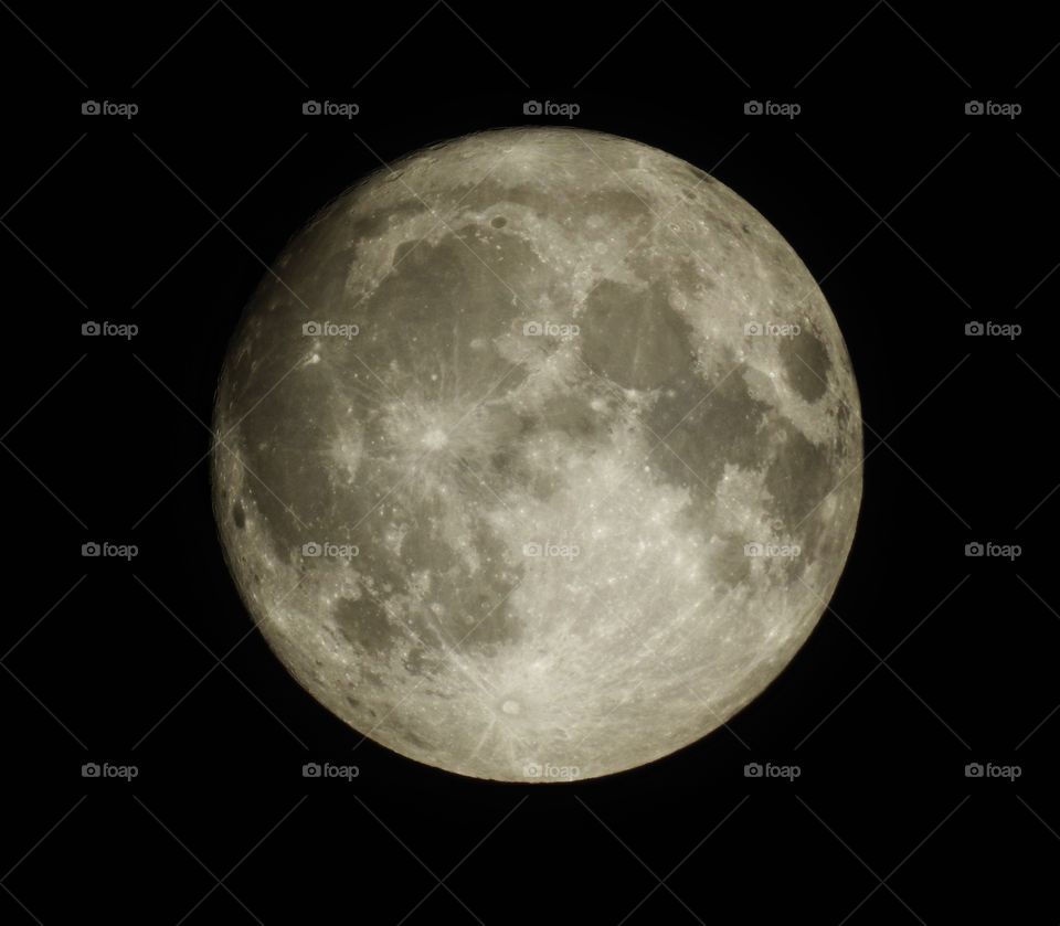image of the moon taken at night with a DSLR