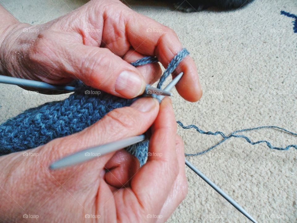 knitting winter socks