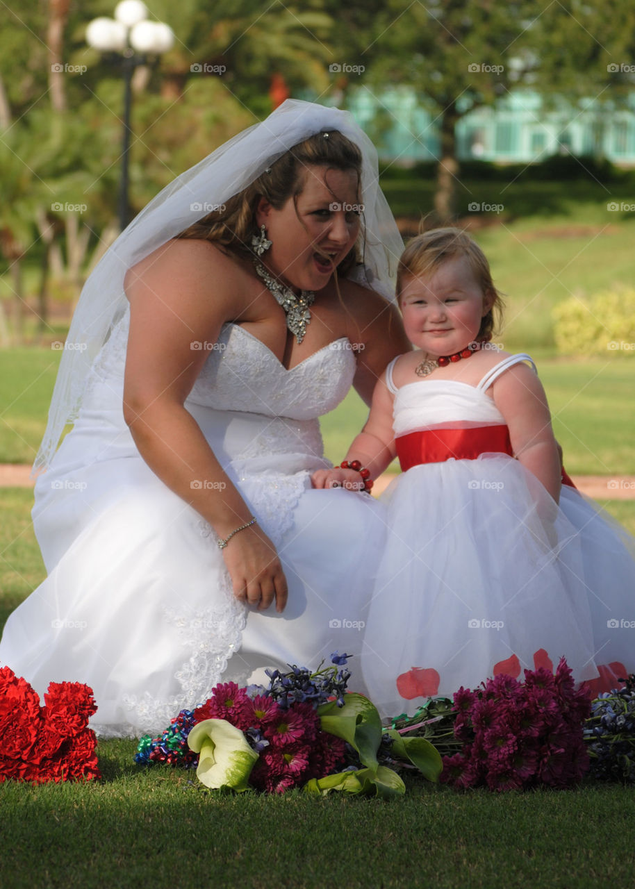 The Bride and the Flower Girl