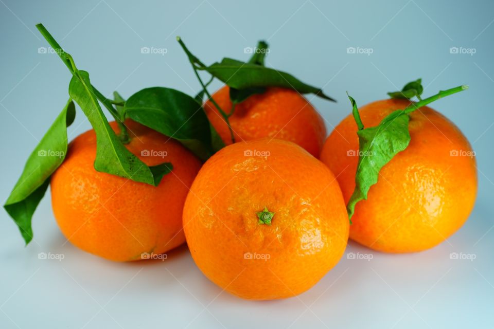 Close-up of tangerine fruits