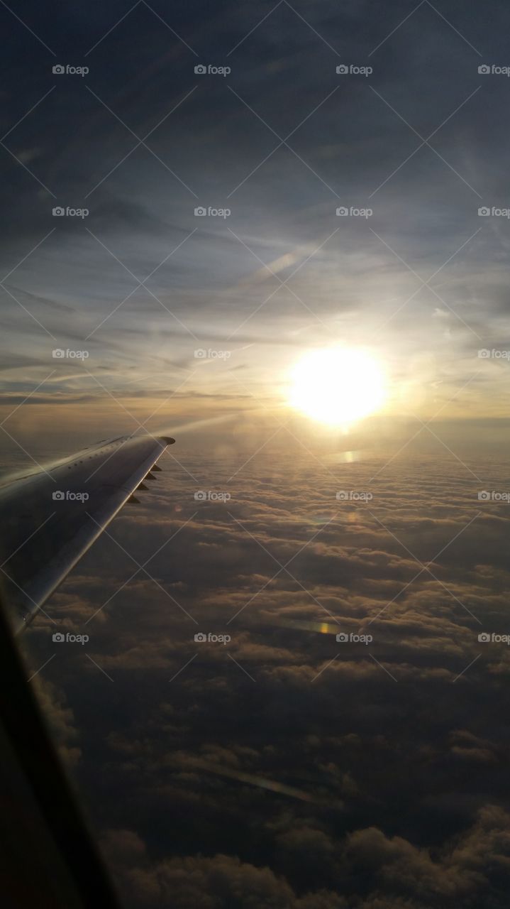 Sunset from the sky