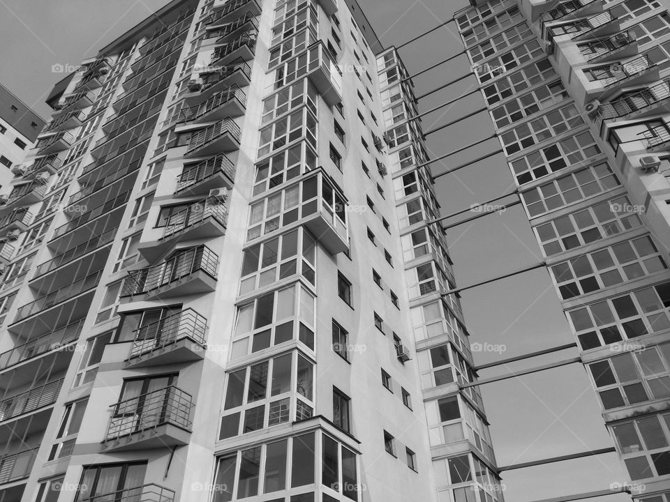 architecture black and white background street view house