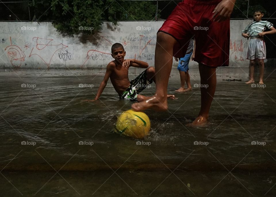 People, Water, Child, Man, Recreation