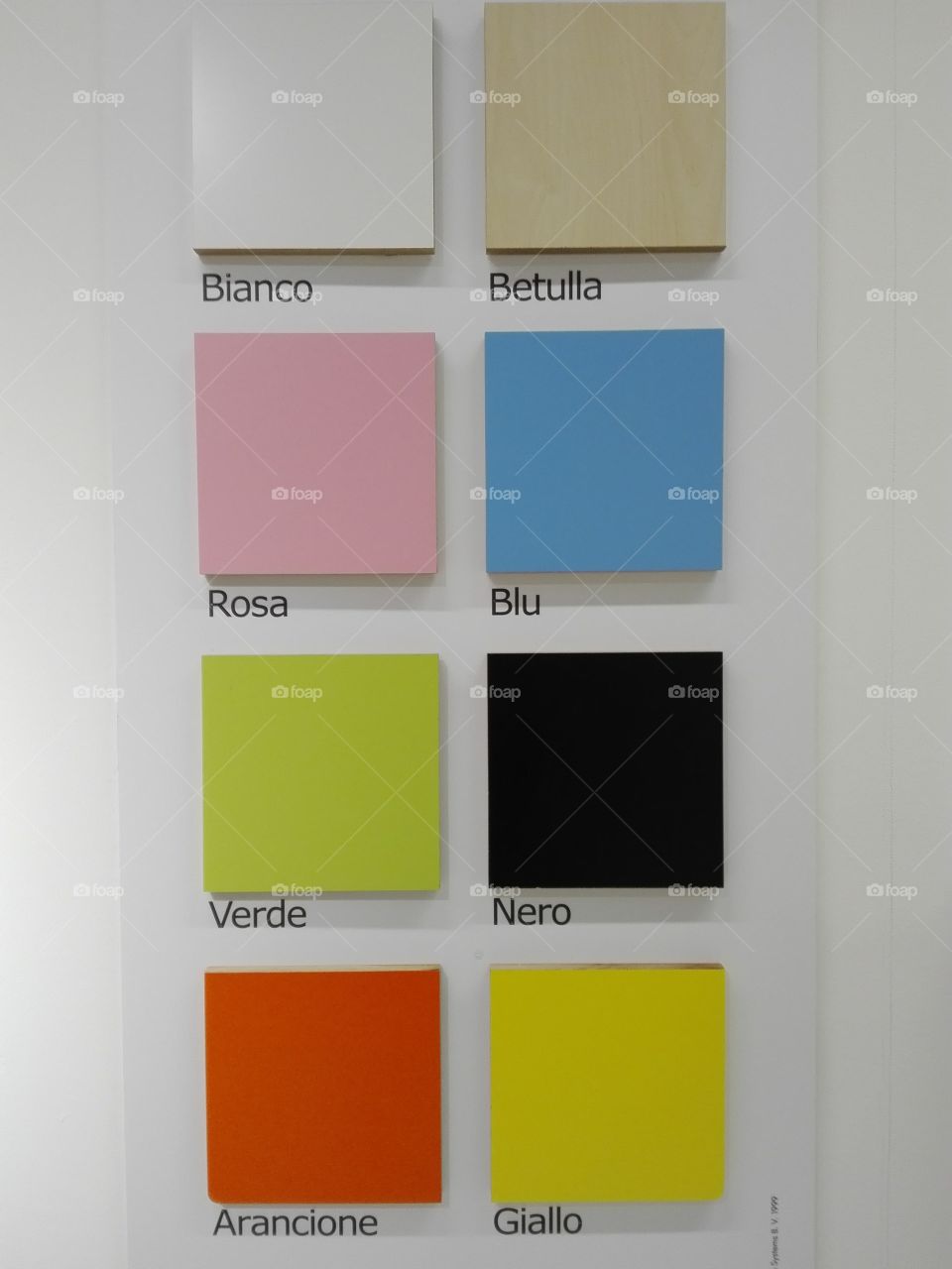 Variety of colors for fabrics