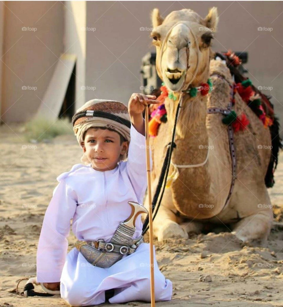 Childs love of the camel