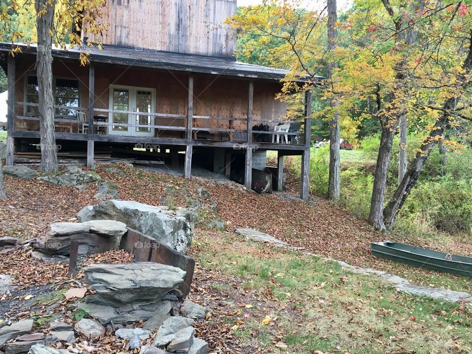 Autumn on the porch