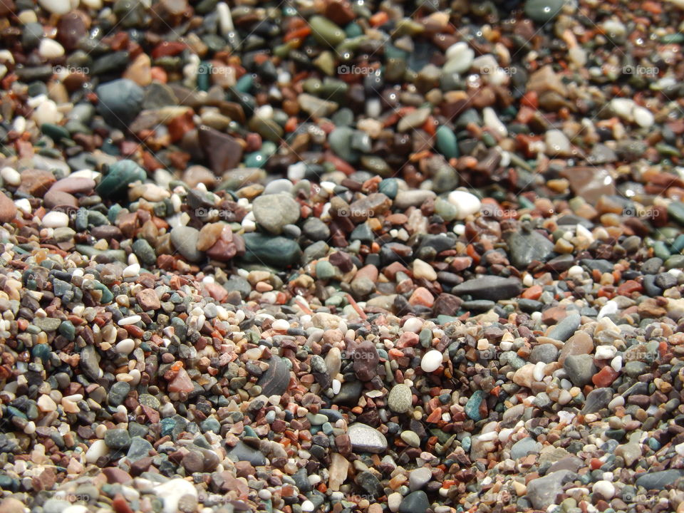 Random coloured stones