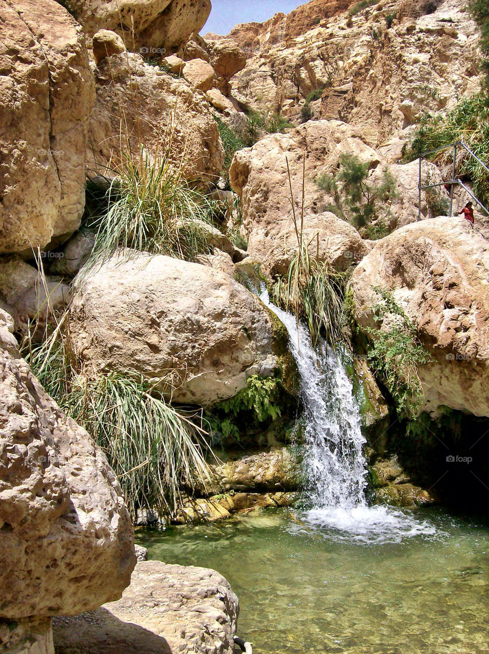 Waterfall in the desert
