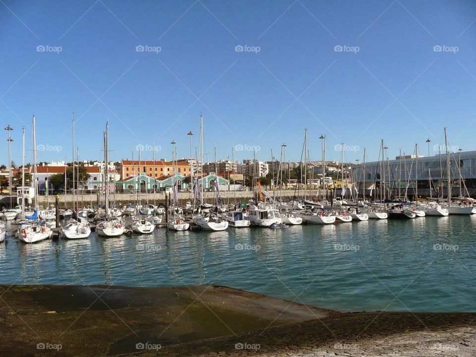 pier in Barcelona