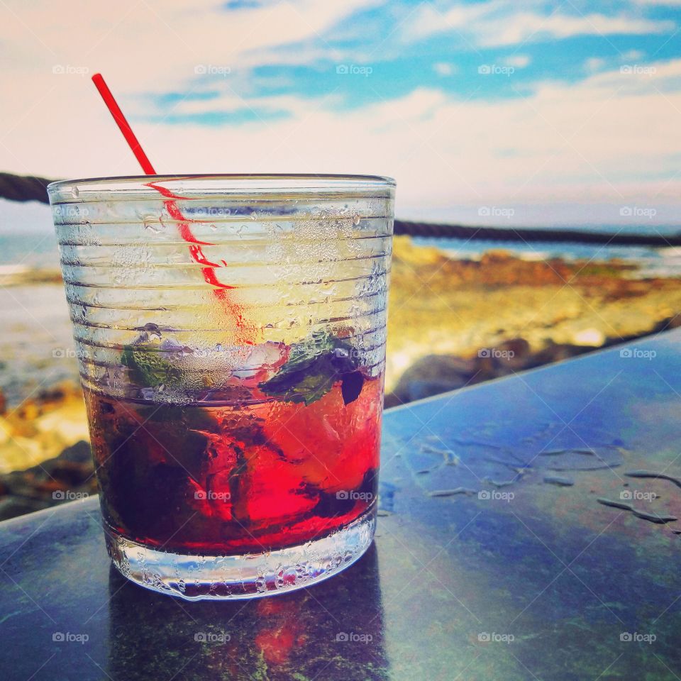 Blueberry Mojito along the Marginal Way