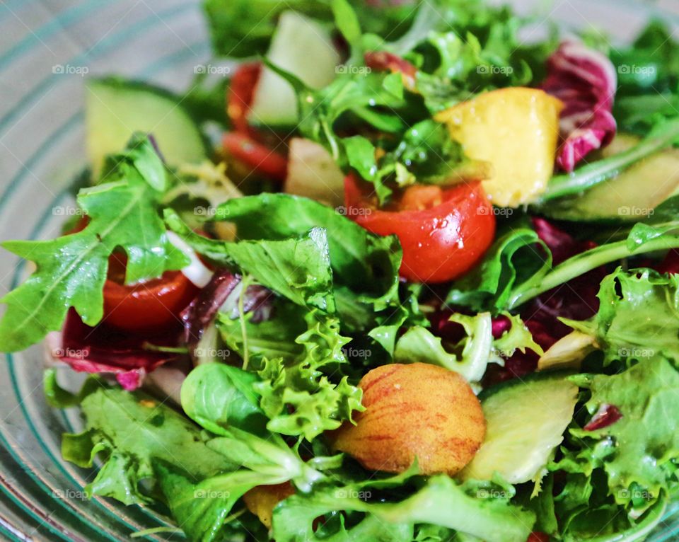 Green vegetable salad