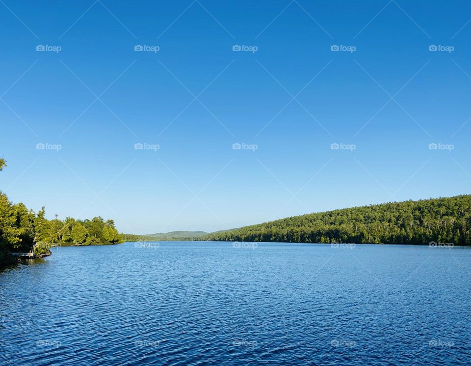 Lake Fanny Hooe in Fort Wilkins Historical State Park in Michigans Upper Peninsula 