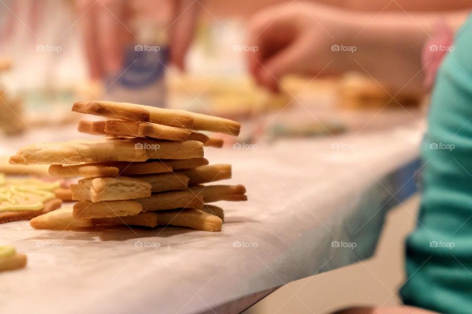 Making cookies for the holiday 