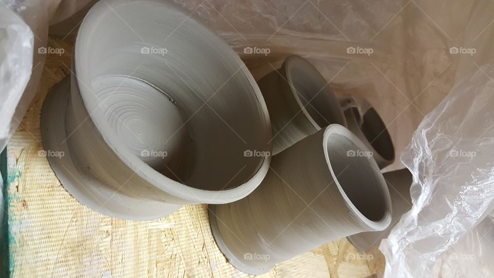 Greenware pottery