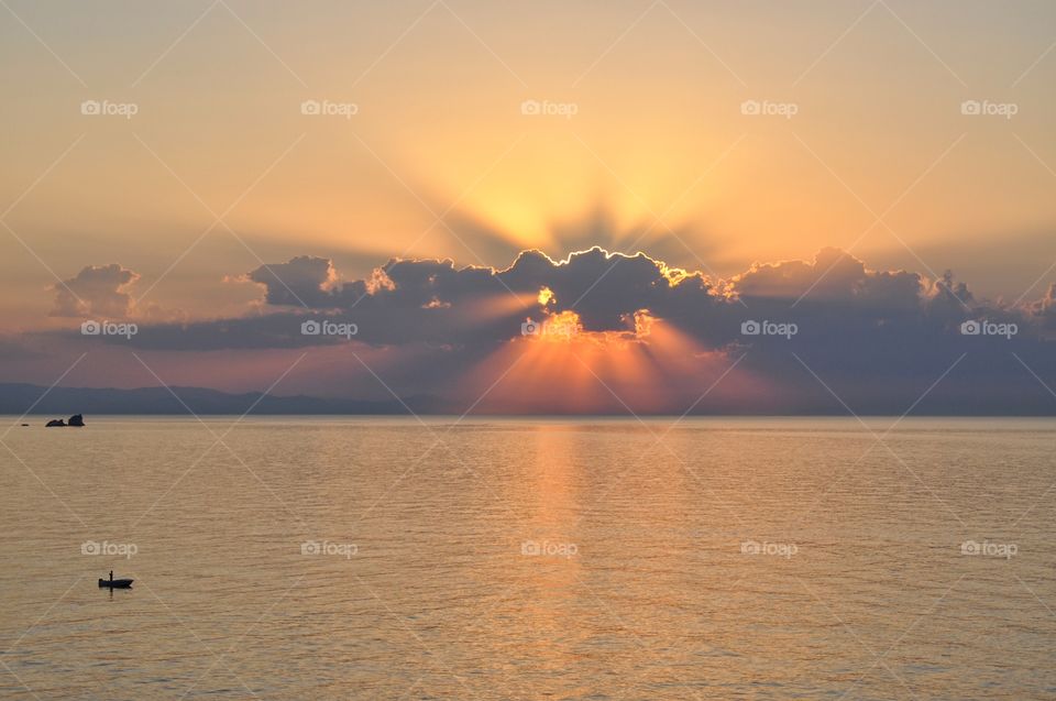 sunrays during the sunrise