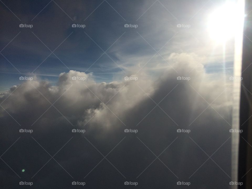 Clouds with sun