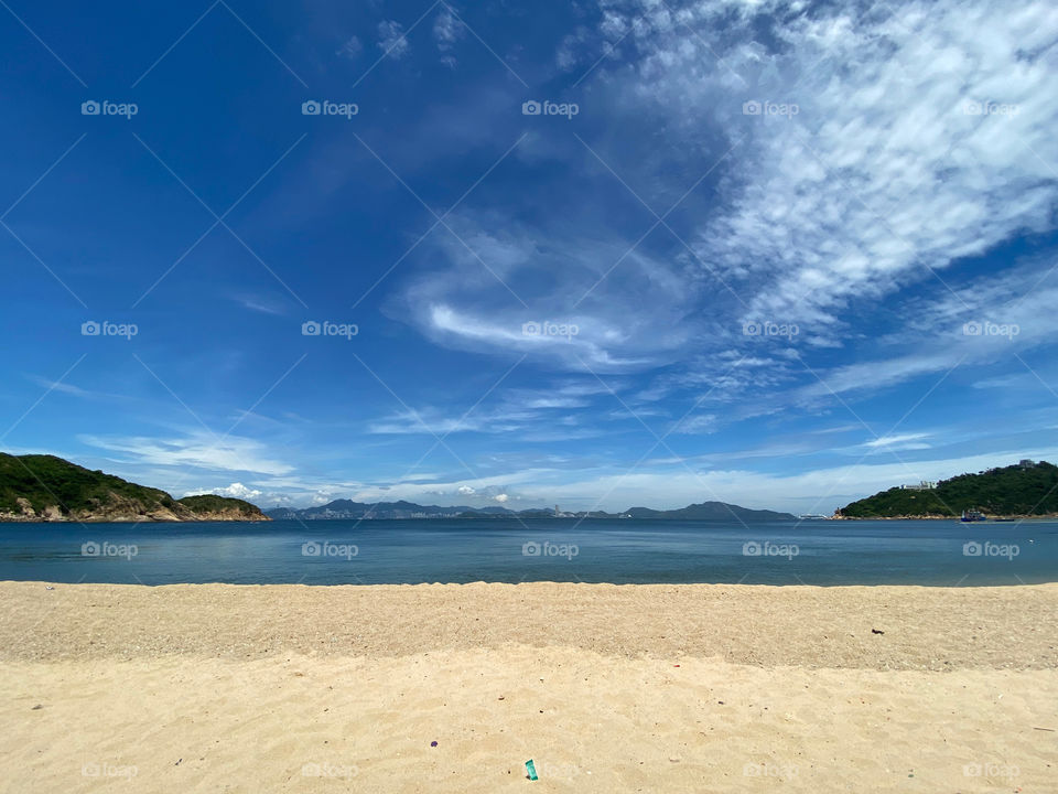 Ocean, beach , clouds 