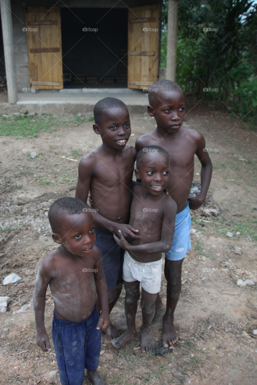 Close-up of an African boys