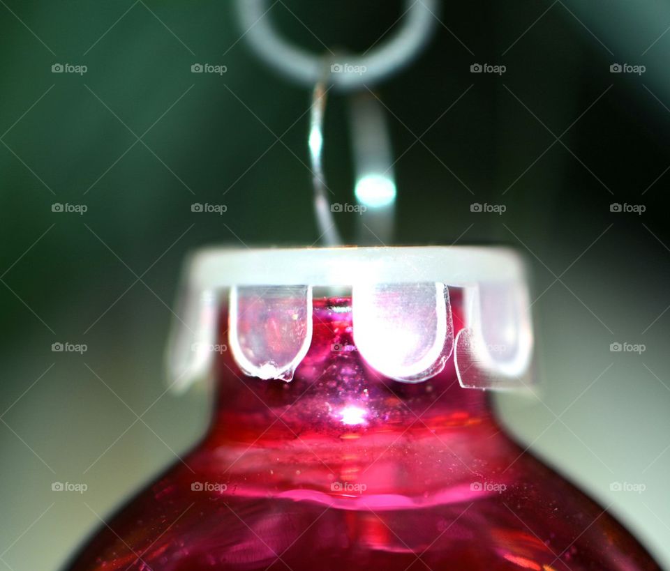 Red Glass Christmas Ornament
