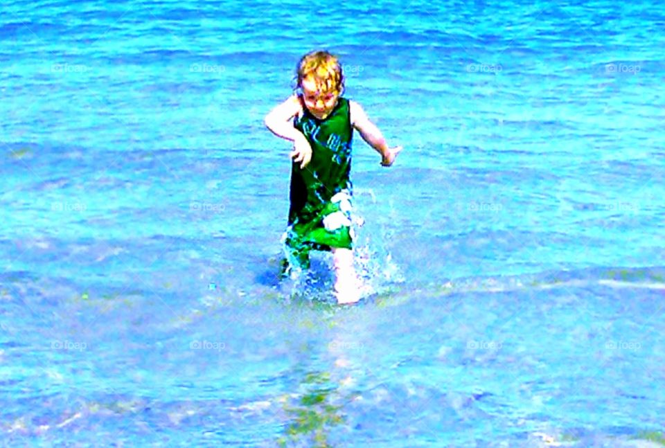 melbourne victoria australia beach ocean green by clandra
