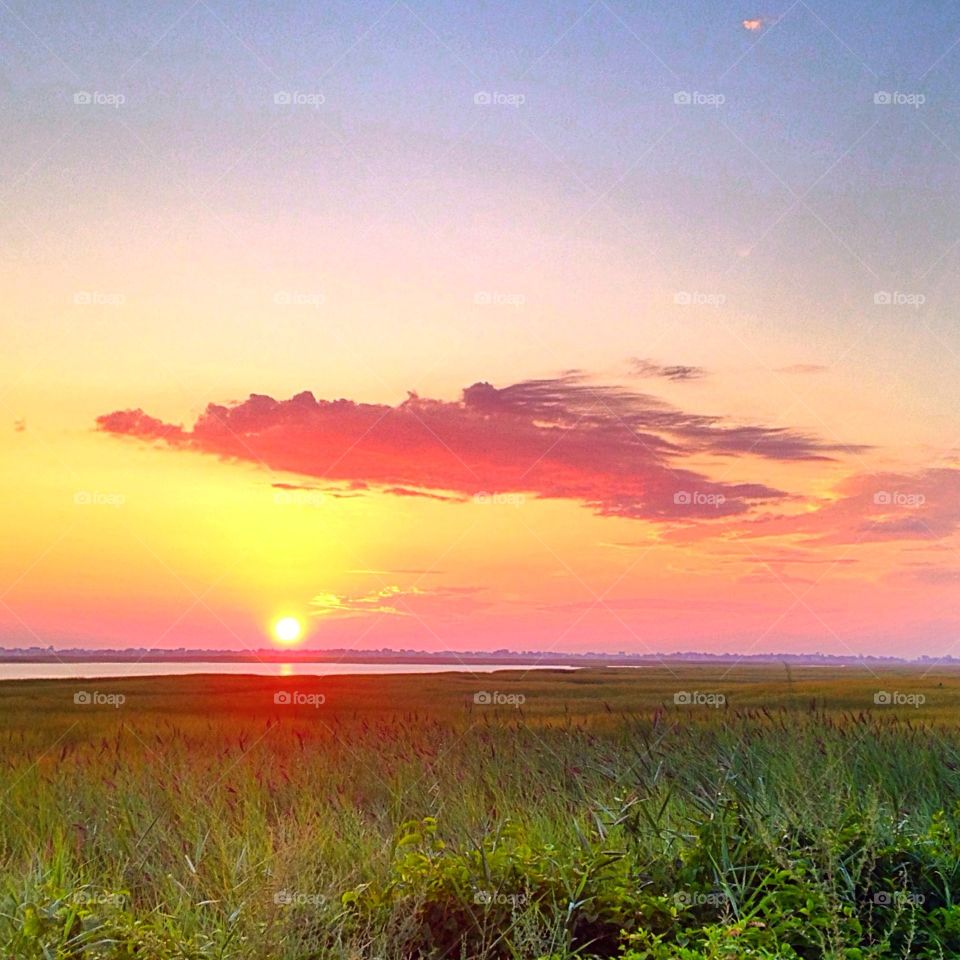 Sunrise over Plum Island 