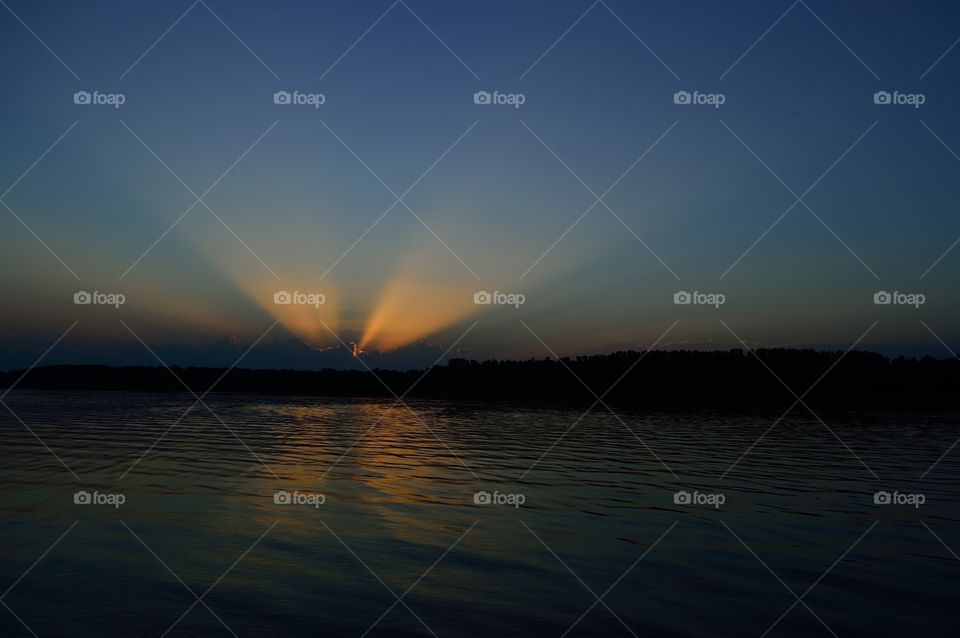 beautiful summer sunset