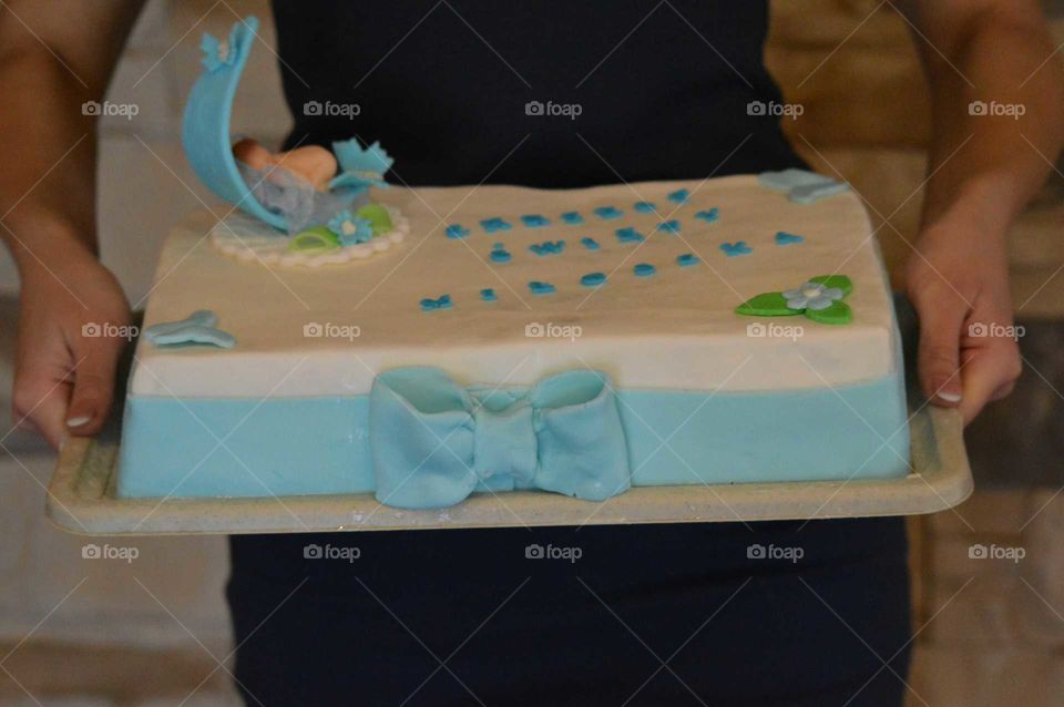 birdhday cake for newborn boy