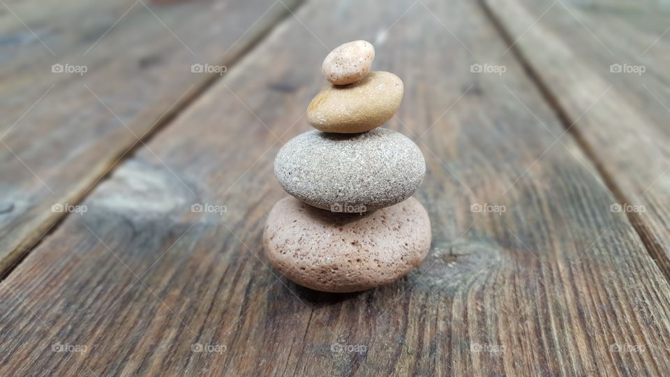 pile of balance stone