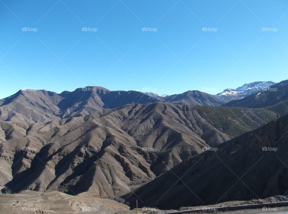 Scenics view of atlas mountains