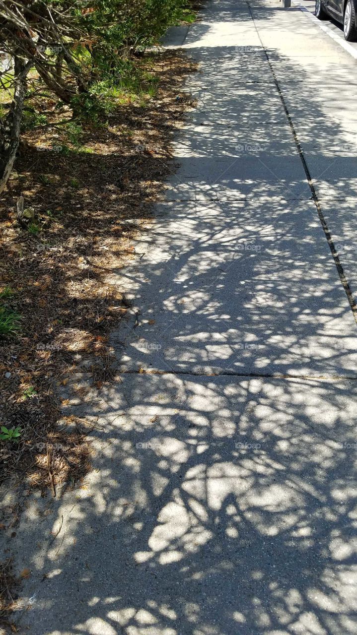 Shadow sidewalk