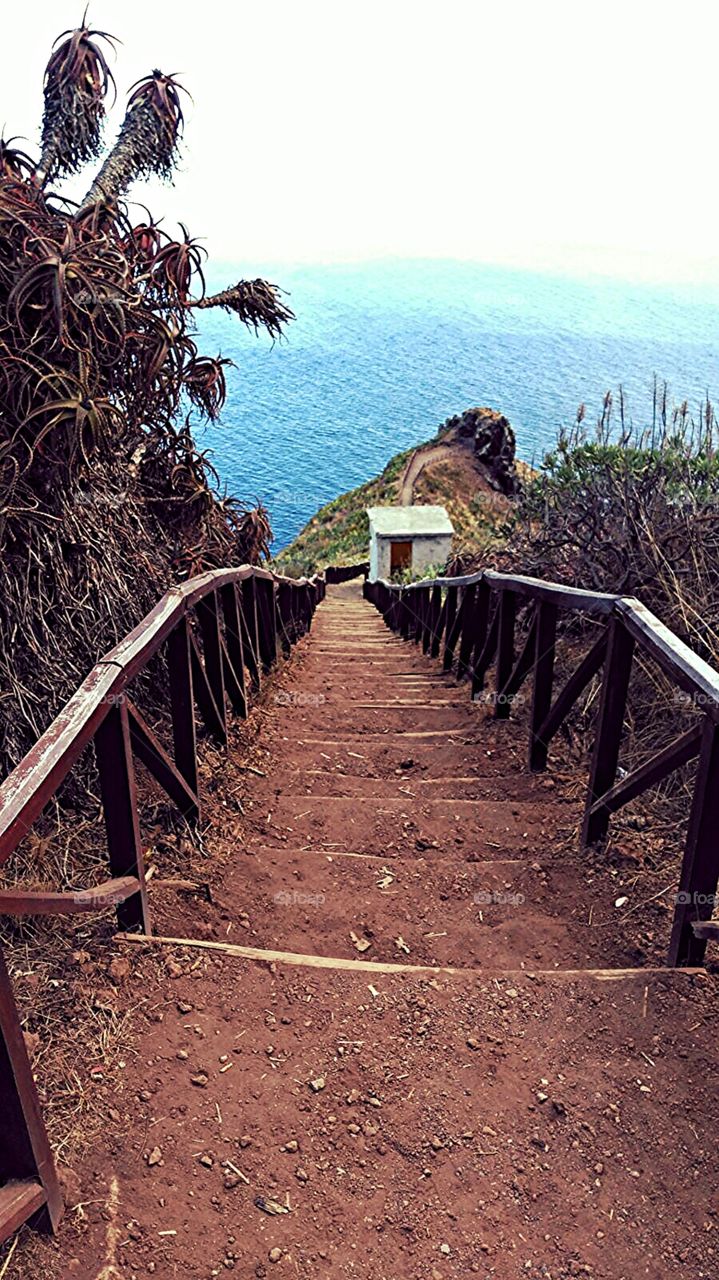 walking to the ocean