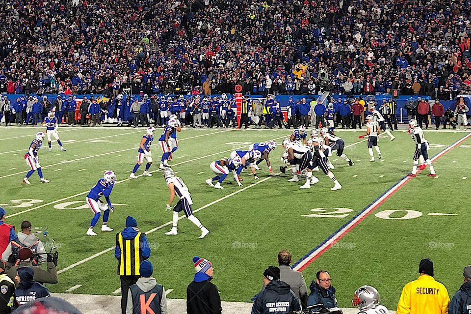 New England Patriots vs Buffalo Bills. 2018. 