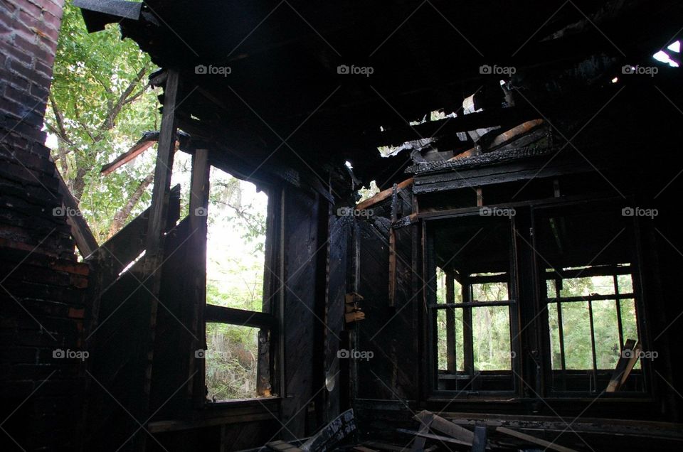 Burned house 