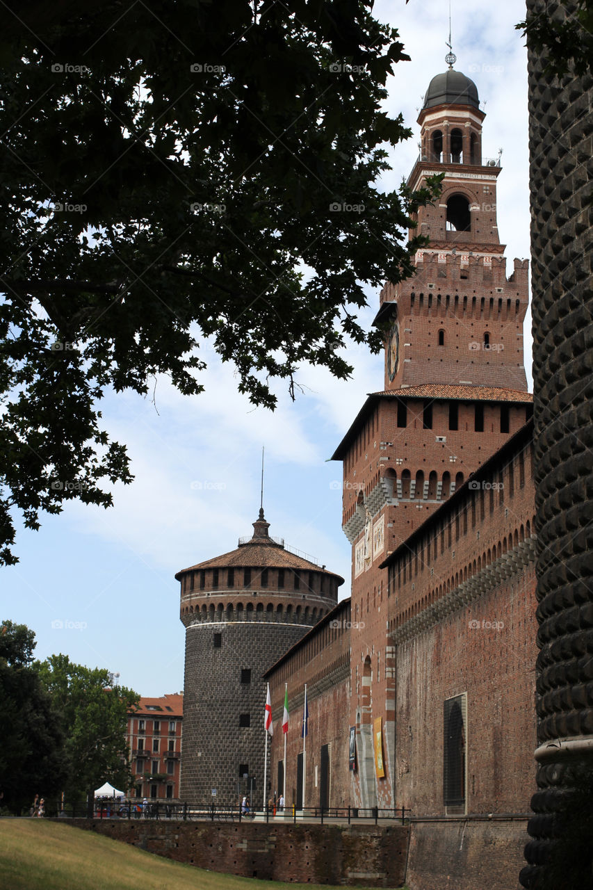 Italy, Milan, Sforzesco Castle