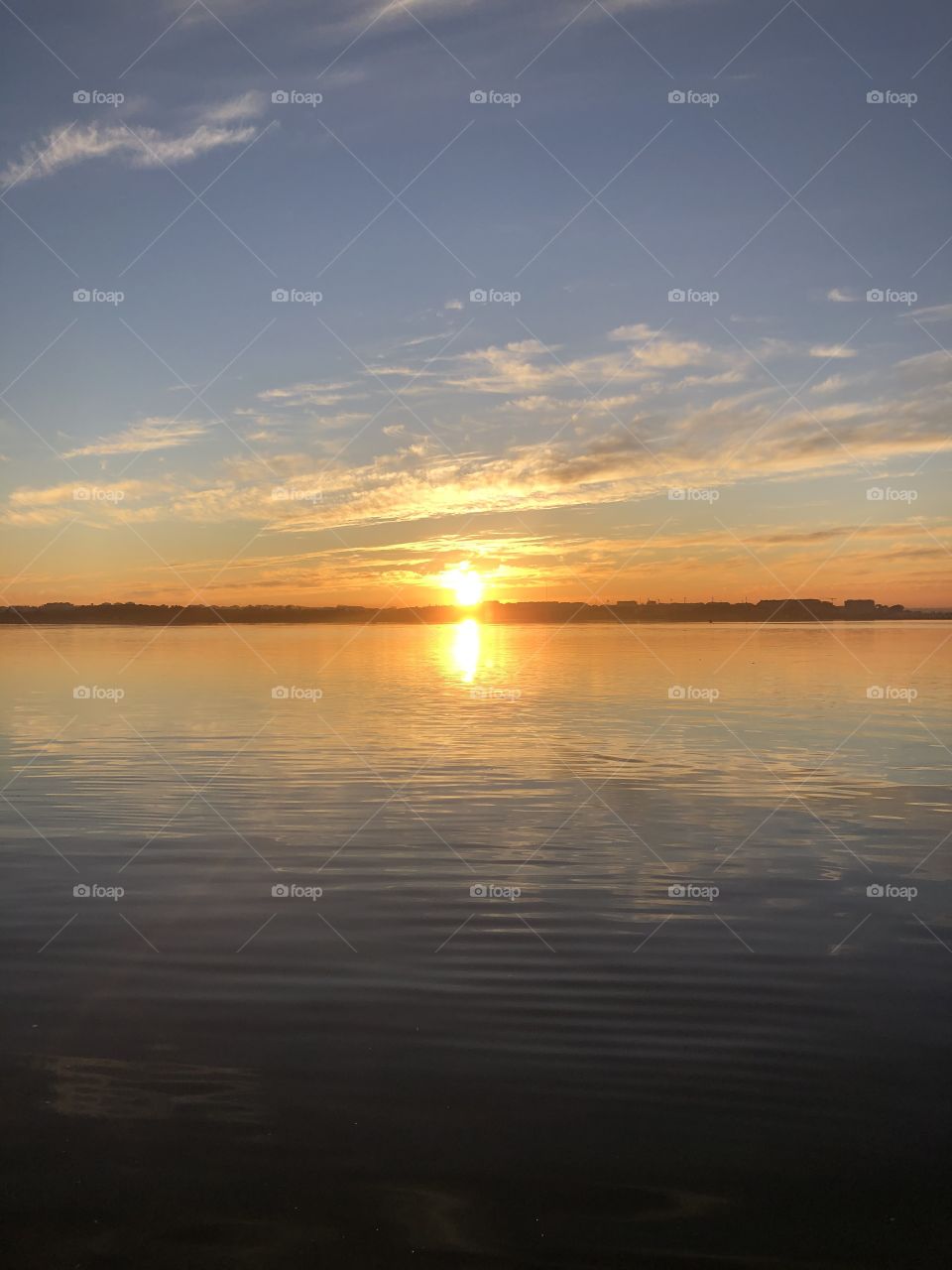 Sunset in Tejo River