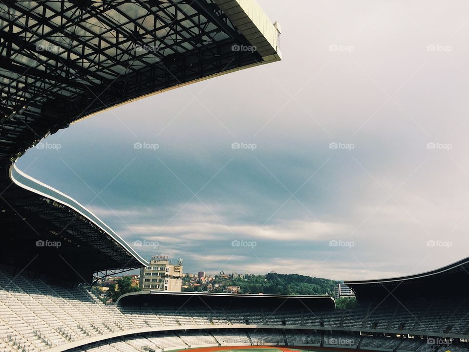 Stadium sky
