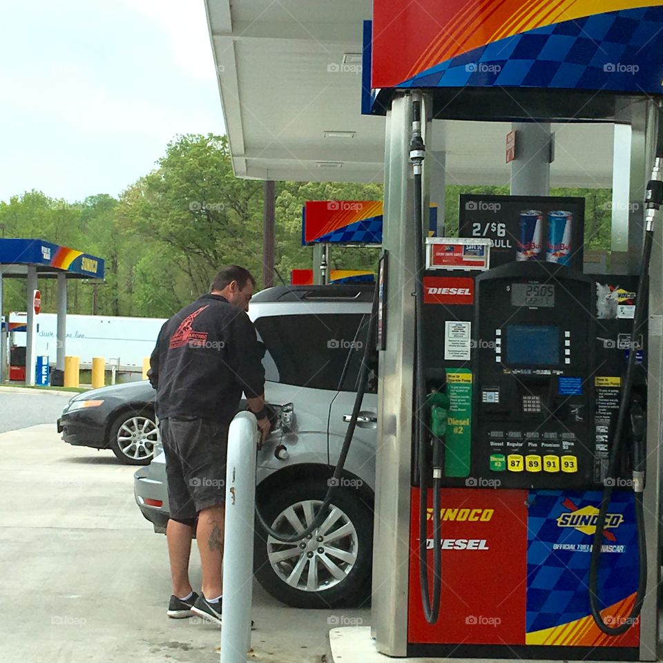 Filling Up Gasoline In Vehicle Yourself