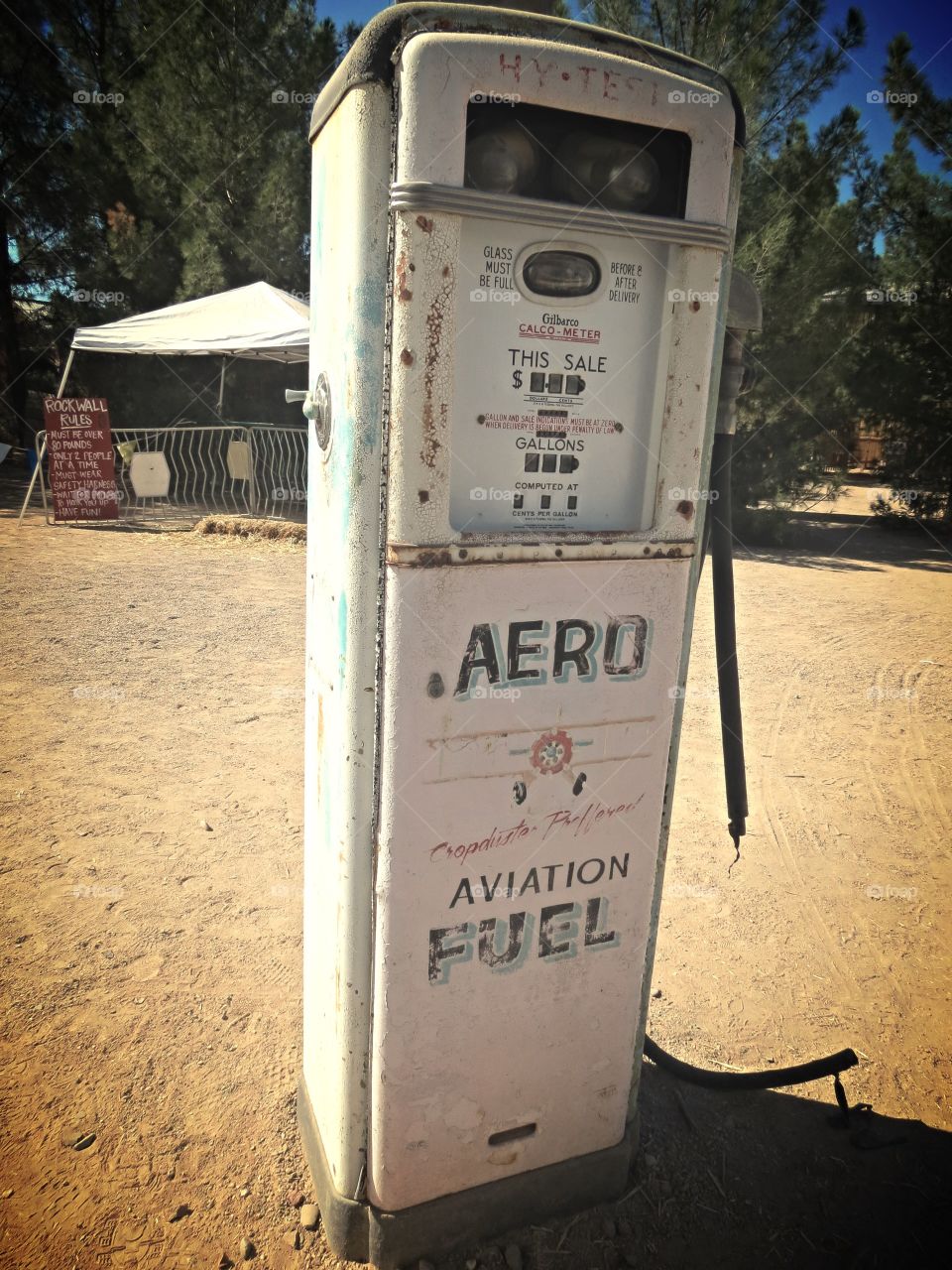 Old gas pump.