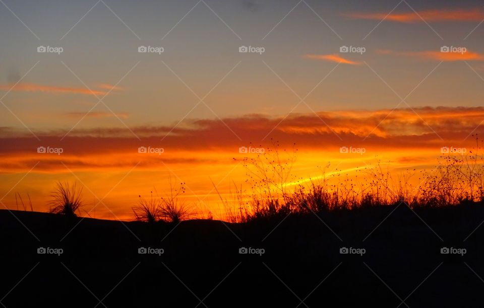 Sunset at the desert